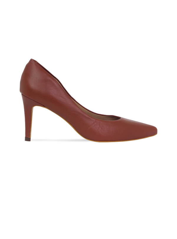Scarpin Duci Whisky – Elegância Atemporal em Couro Premium