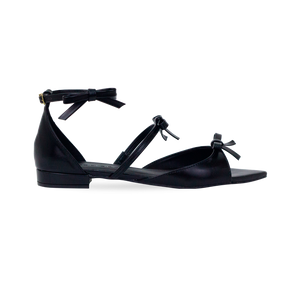 Rasteira Lili Flat Preto