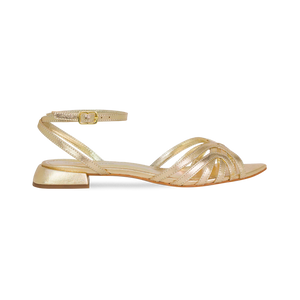 Rasteira Claire Dourado