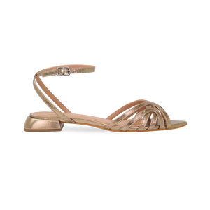 Rasteira Claire Prata Velho