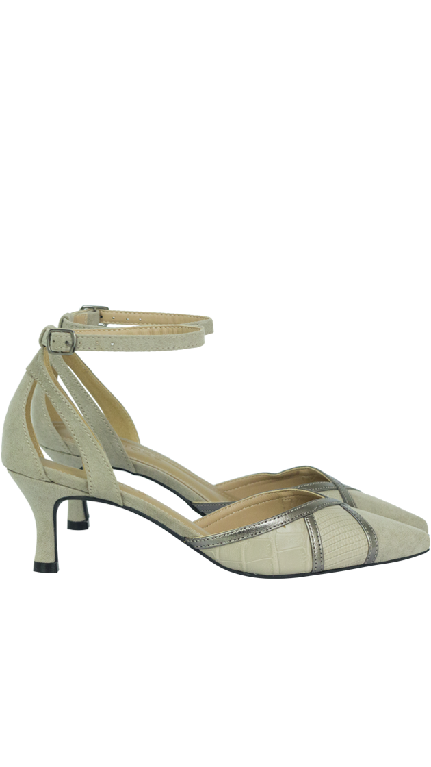 Scarpin Maria 5 Cinza