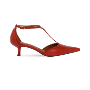 Scarpin Lucia Ferrugem