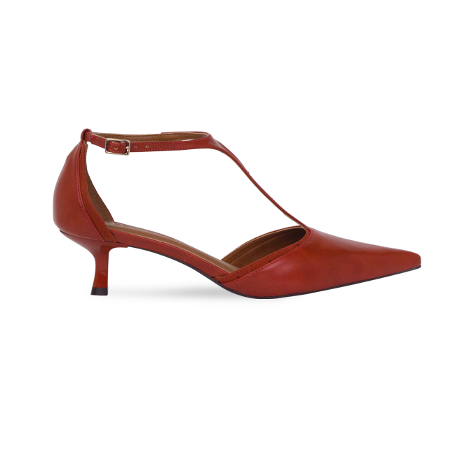 Scarpin Lucia Ferrugem