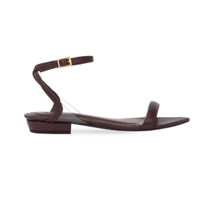 Rasteira Julia Flat Marrom