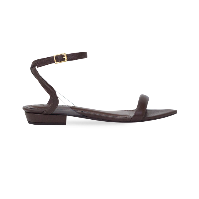 Rasteira Julia Flat Marrom