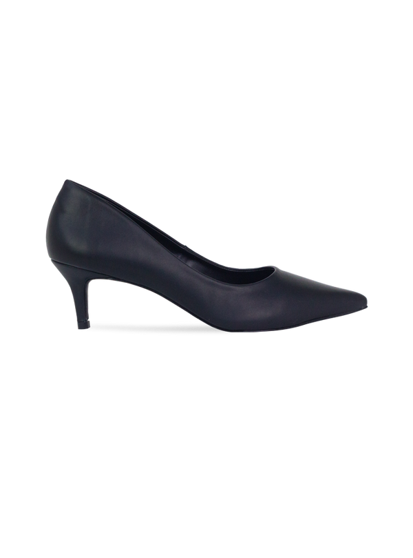 Scarpin Luna Preto com Forro Monocromático