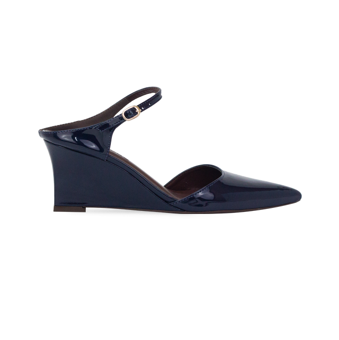 Scarpin Pamela Low Azul