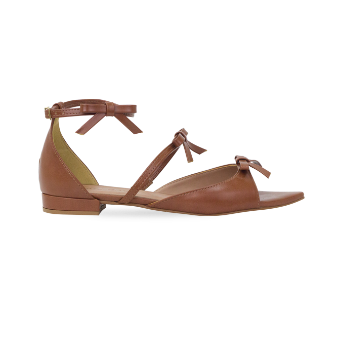 Rasteira Lili Flat Whisky