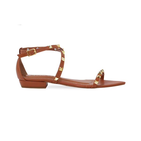 Rasteira Brenda Flat Whisky