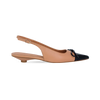 Scarpin Clotilde Nude/Preto