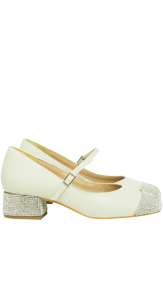 Scarpin Adrienne Off White