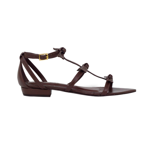 Rasteira Ivy Flat Marrom