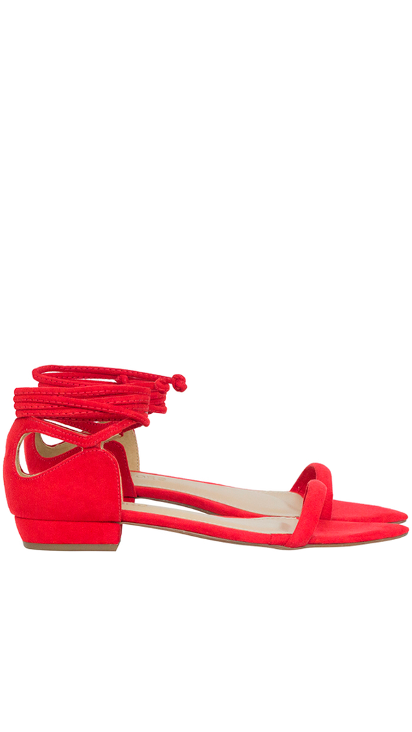 Rasteiras Malu Flat Vermelho