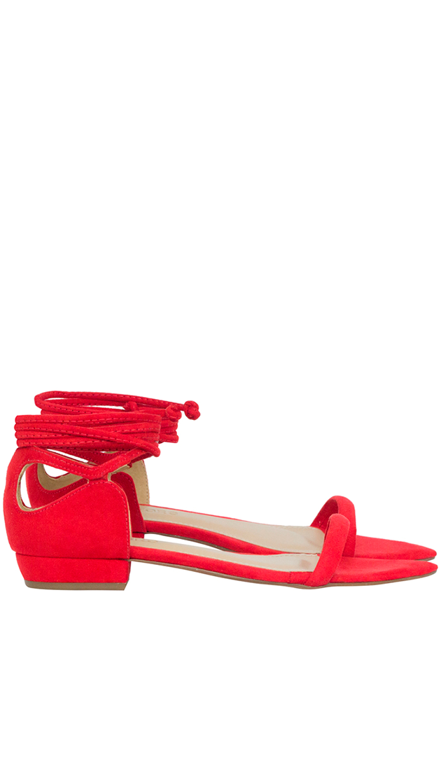 Rasteiras Malu Flat Vermelho