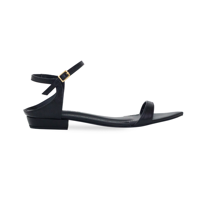 Rasteira Anne Flat Preto