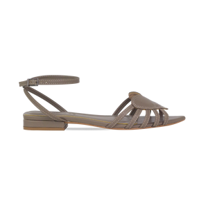 Rasteira Dixie Flat Cinza