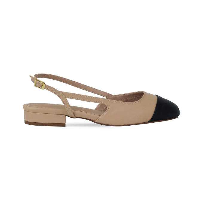 Sapatilha Vonda Flat Amendoa