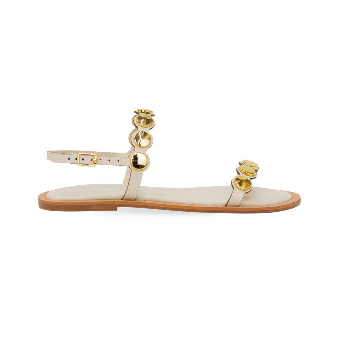 Rasteira Marciele Off White