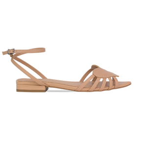 Rasteira Dixie Flat Nude