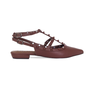 Sapatilha Mona Flat Marrom