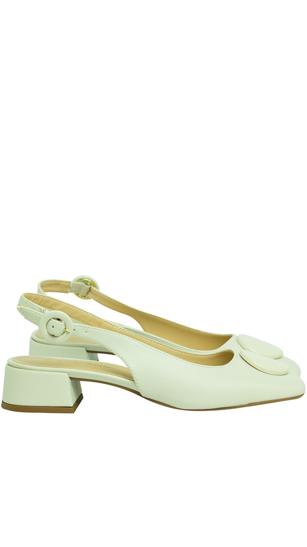 Scarpin Eunice Off White