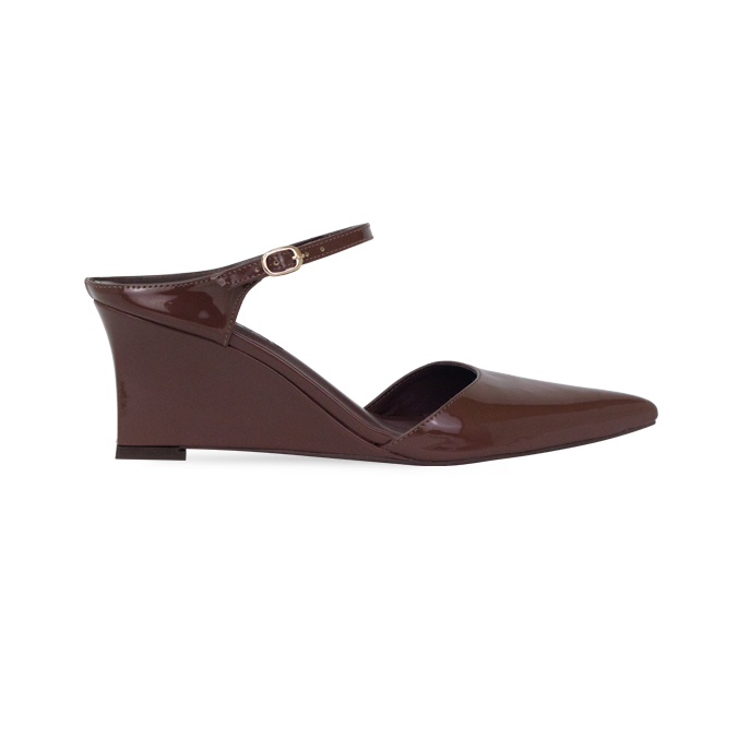Scarpin Pamela Low Marrom