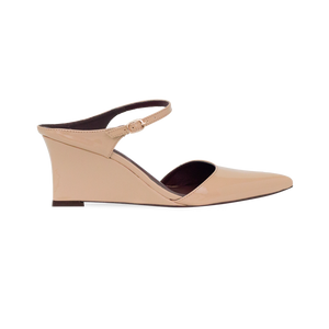 Scarpin Pamela Low Amendoa