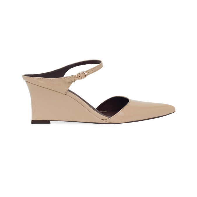 Scarpin Pamela Low Amendoa