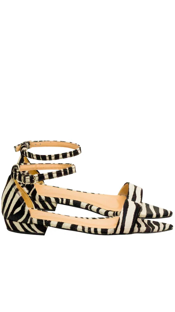 Rasteiras Liane Flat Zebra