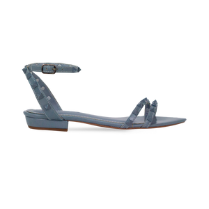 Rasteira Juli Flat Cinza