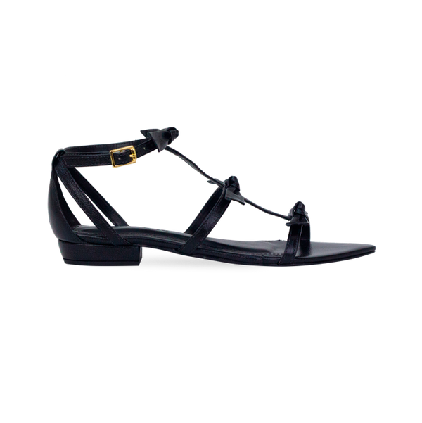Rasteira Ivy Flat Preto