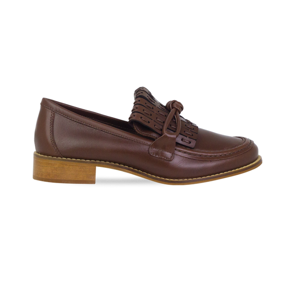 Mocassim Soho Marrom com Franja Artesanal