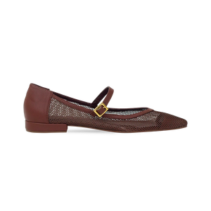 Sapatilha Mariela Flat Marrom