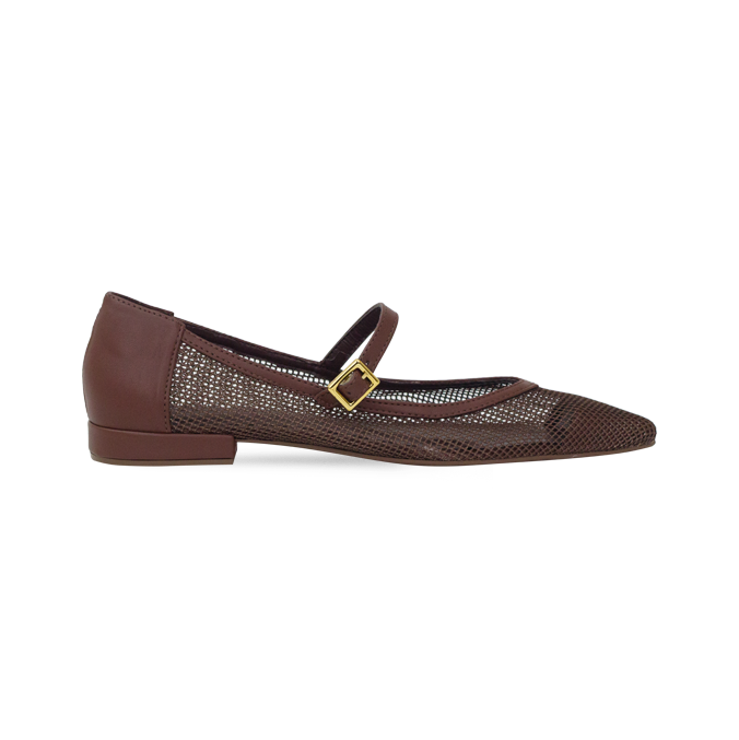 Sapatilha Mariela Flat Marrom