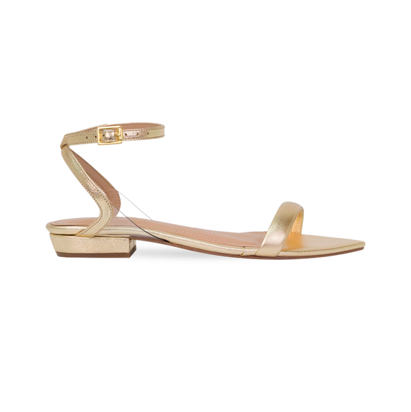 Rasteira Julia Flat Dourado