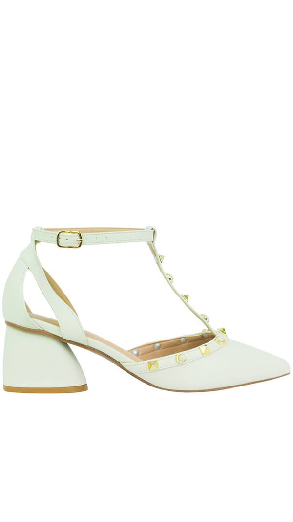 Scarpin Selena Low Off White