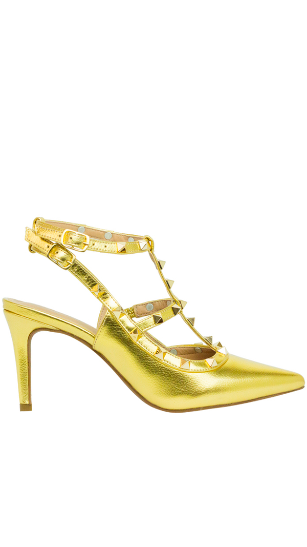 Scarpin Mona 8 Dourado