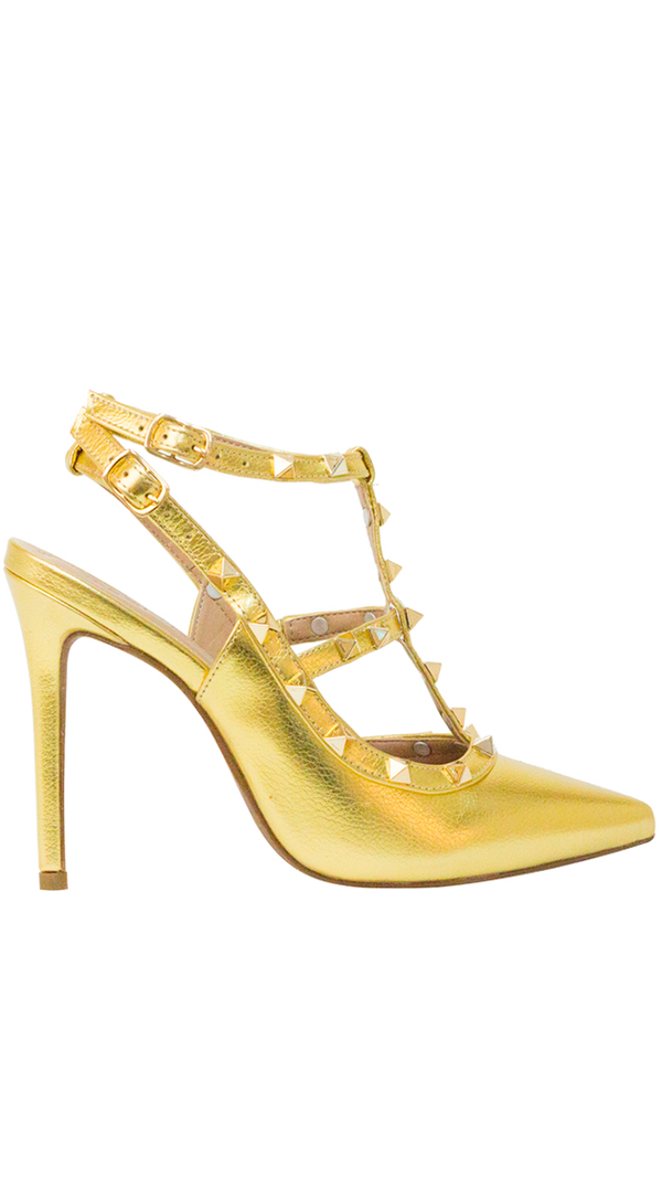 Scarpin Mona High Mt Dourado