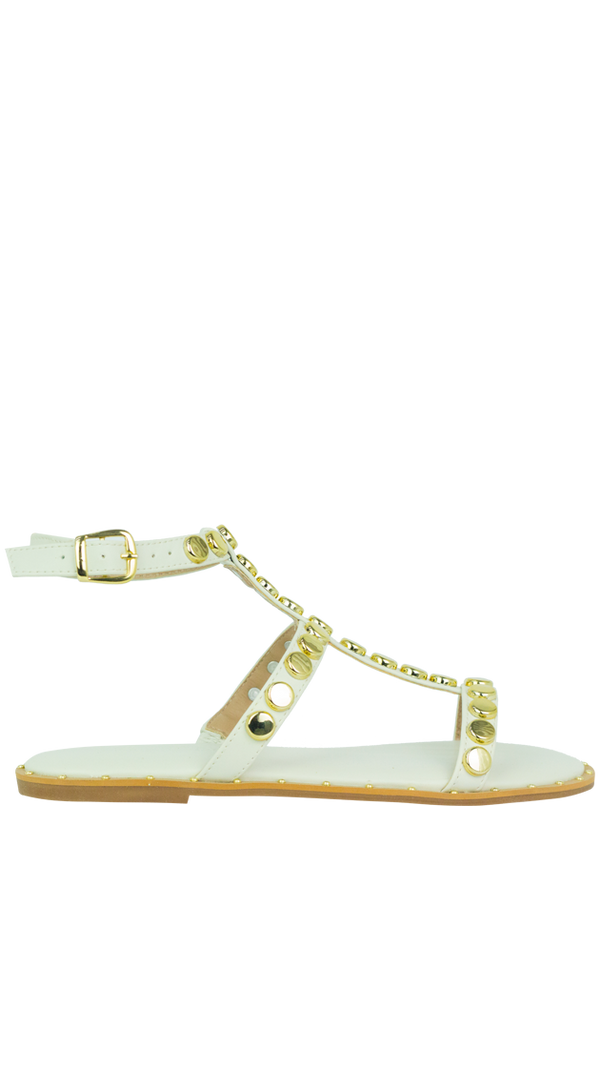 Rasteiras Monica Off White