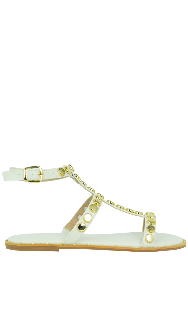 Rasteiras Monica Off White