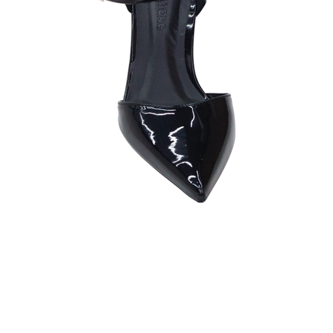 Scarpin Pamela Low Preto