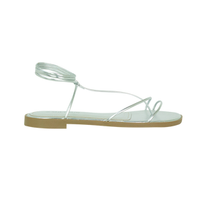 Rasteiras Amber Flat Prata