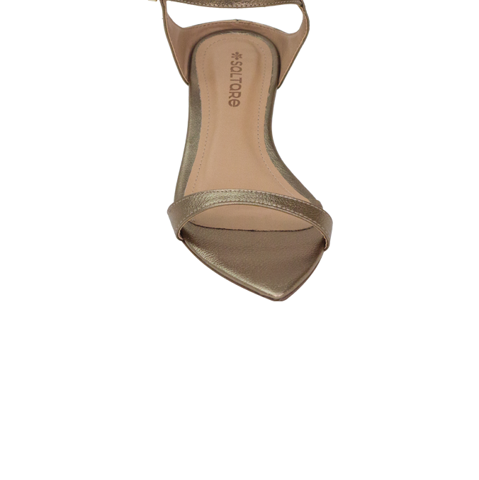 Rasteira Anne Flat Prata Velho