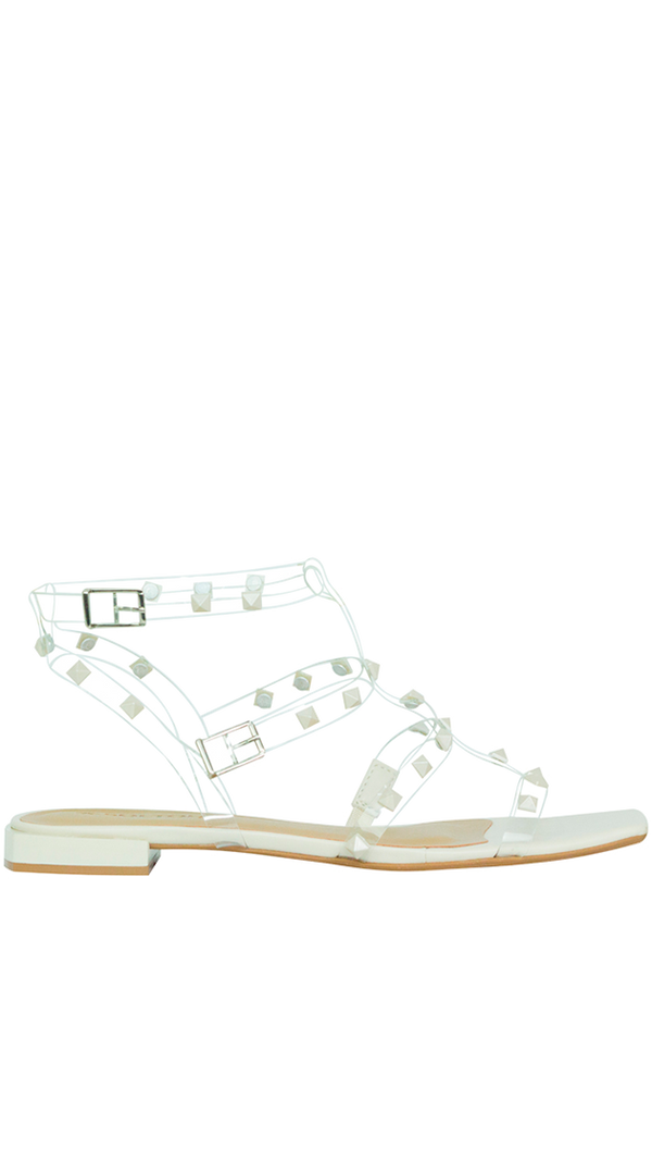 Rasteiras Tabatha Flat Off White