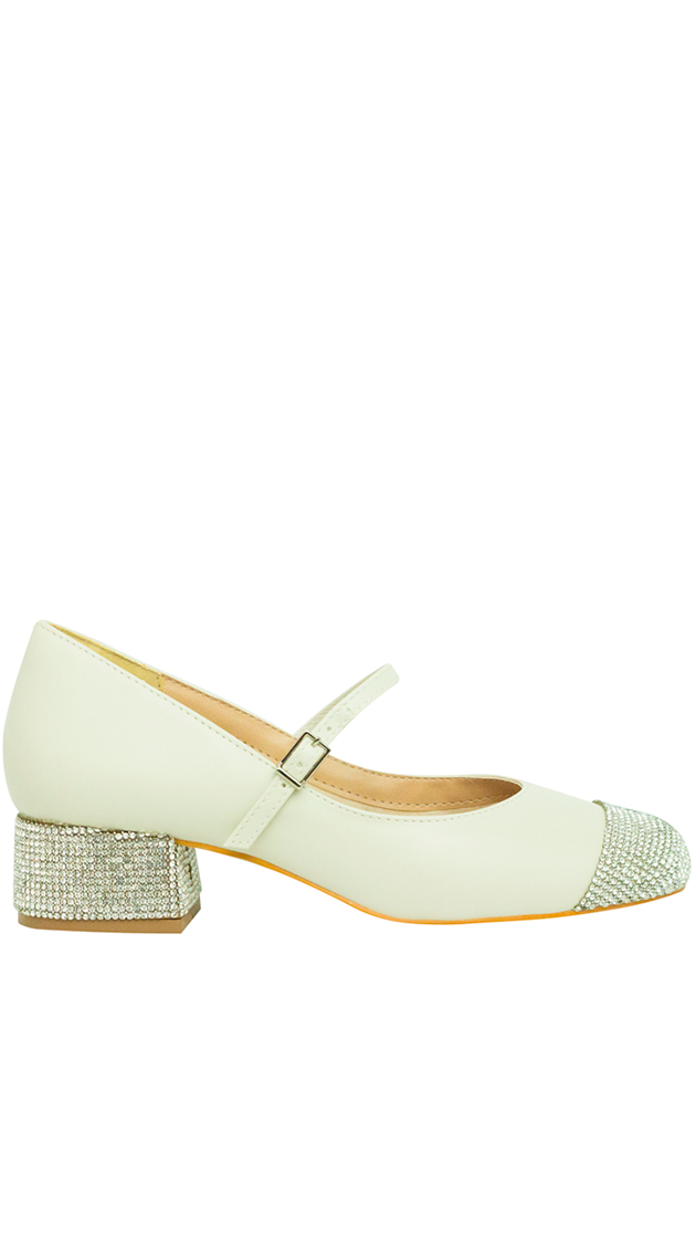 Scarpin Adrienne Off White