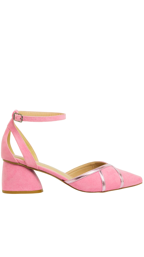 Scarpin Maria Low Rosa