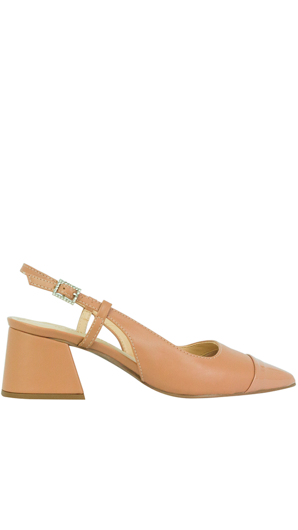 Scarpin Elsa Low Tan