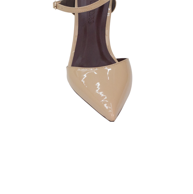 Scarpin Pamela Low Amendoa