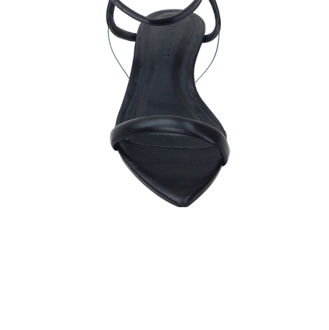 Rasteira Julia Flat Preto