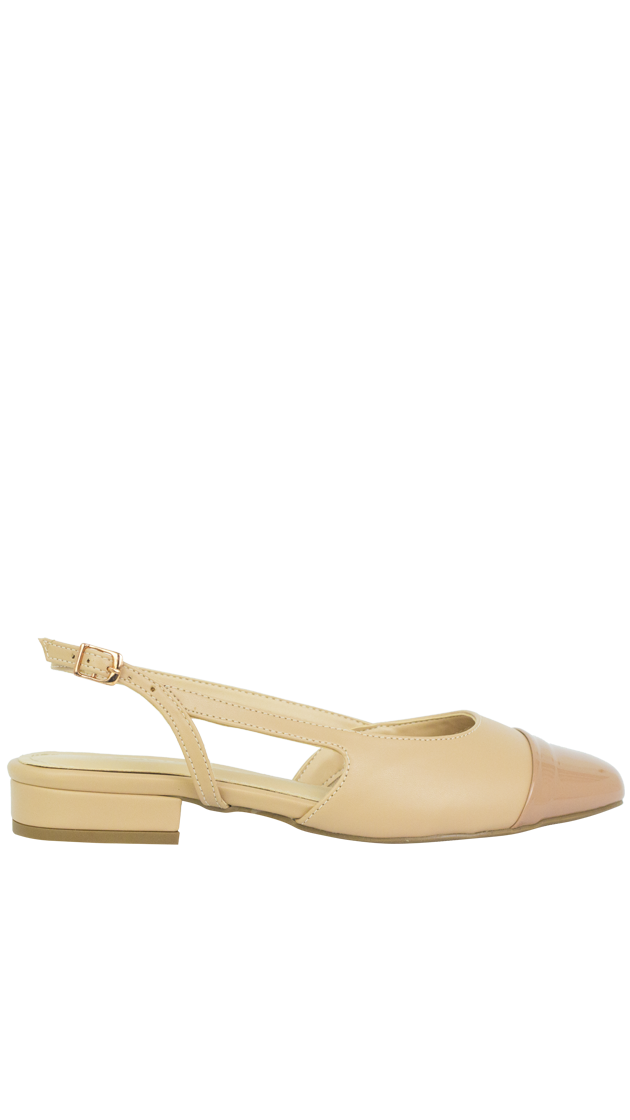 Sapatilhas Vonda Flat New Nude